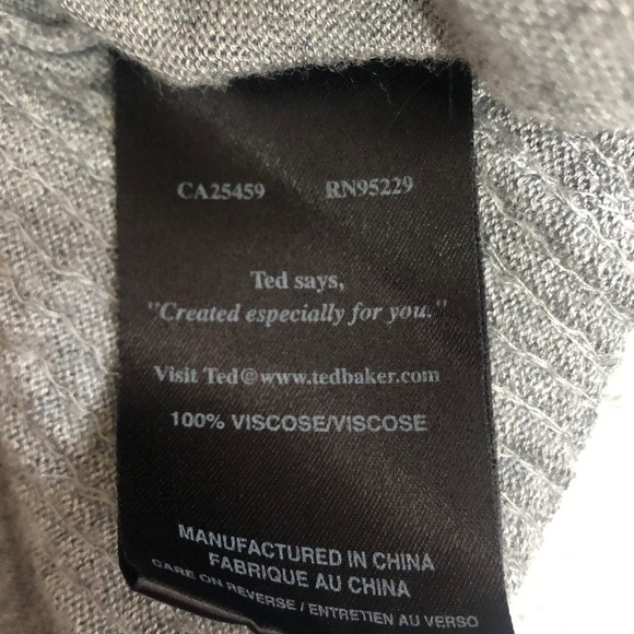 Ted Baker London Water Fall Sequin Back Cardigan Medium - Picture 5 of 9